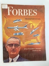 VTG Forbes Magazine June 15 1965 President Lyndon B. Johnson No Label - £22.40 GBP