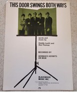 Herman&#39;s Hermits This Door Swings Both Ways Sheet Music - $14.85