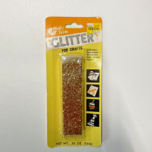 Holly Trim Craft Glitter Gold Tube in Package NOS Vintage NEW, SEALED. - $231.86 MXN