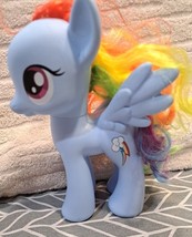 My Little Pony Rainbow Dash 8” Pony Figure Large Plastic Toy Hasbro 2013 - £13.64 GBP