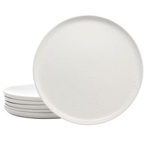 Studio 3B Mio 6 Piece 10.5 Inch Round Stoneware Dinner Plate Set in Sea Salt - £54.71 GBP