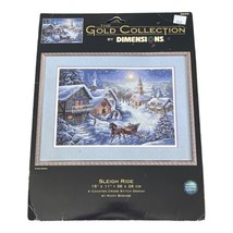 Dimensions Gold Sleigh Ride Cross Stitch Kit #8689 Nicky Boehme 15 x 11 ... - £59.99 GBP