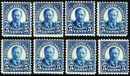 557, Mint NH 5¢ Eight Fresh Stamps CV $280 * Stuart Katz - £50.96 GBP