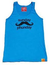 Team PHUN Sunday Phunday tank top / neon blue - $12.55