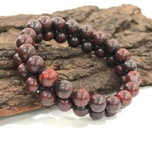 Natural Iron Tiger&#39;s Eye Gemstone 8 mm beads 7.5&quot; Inches Stretch Bracelet 2SB-76 - £11.35 GBP
