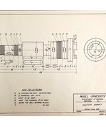 McGill University Clutch Shaft 1965 Mechanical Drawing Print Engineering... - $40.99 CAD