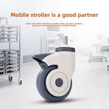 3&quot; 4&quot; 5&quot; medical single wheel casters with universal full brake screw fi... - $8.08+