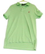 Vintage Polo Ralph Lauren Short Sleeve Green White Striped Shirt Sz M Po... - $27.34 CAD