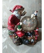 Christmas Traditions We Wish You A Merry Xmas Snowglobe Santa Claus Elve... - £46.59 GBP