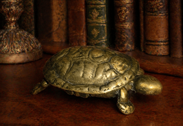 Vintage Brass Turtle Trinket Box – Hinged Lid – Jewelry Box – Natural Pa... - $146.02
