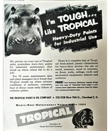 Tropical Heavy Duty Maintenance Paints Since 1953 Vintage Print Ad - $11.53