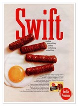 Swift&#39;s Premium Brown &#39;N Serve Sausage &amp; Egg Vintage 1968 Full-Page Maga... - £7.77 GBP