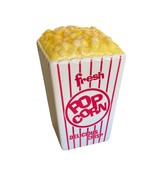 Fresh Popcorn Ceramic Bank Movie Theater Snacks Novelty Stripes Buttered... - $277.42 MXN