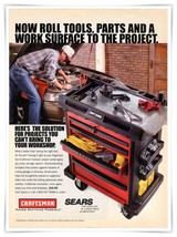 Craftsman 5-Drawer Project Center Toolbox Vintage 2000 Full Page Magazin... - £7.57 GBP