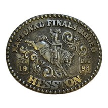 NFR 1984 National Finals Collectible Buckle Hesston Western Rodeo Memora... - £14.51 GBP