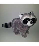 Aurora Racoon Plush 13&quot; Long Stuffed Toy Gray Black Bandit Flopsie Reali... - £11.61 GBP