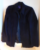 Ralph Lauren Purple Label Mens Blue Wool Lightweight Car Coat Jacket Size Medium - $395.99