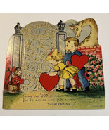 Greeting Card Valentine Made in USA  6 x 6 Vintage 1950s No Writing - £9.54 GBP