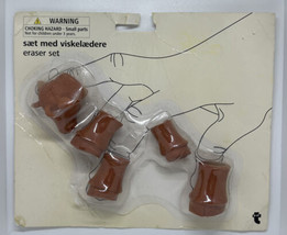 Saet Med Viskelaedore Eraser Set - Cow Eraser - $19.79