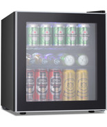 Mini Fridge Cooler - 60 Can Beverage Refrigerator Glass Door - €464,35 EUR