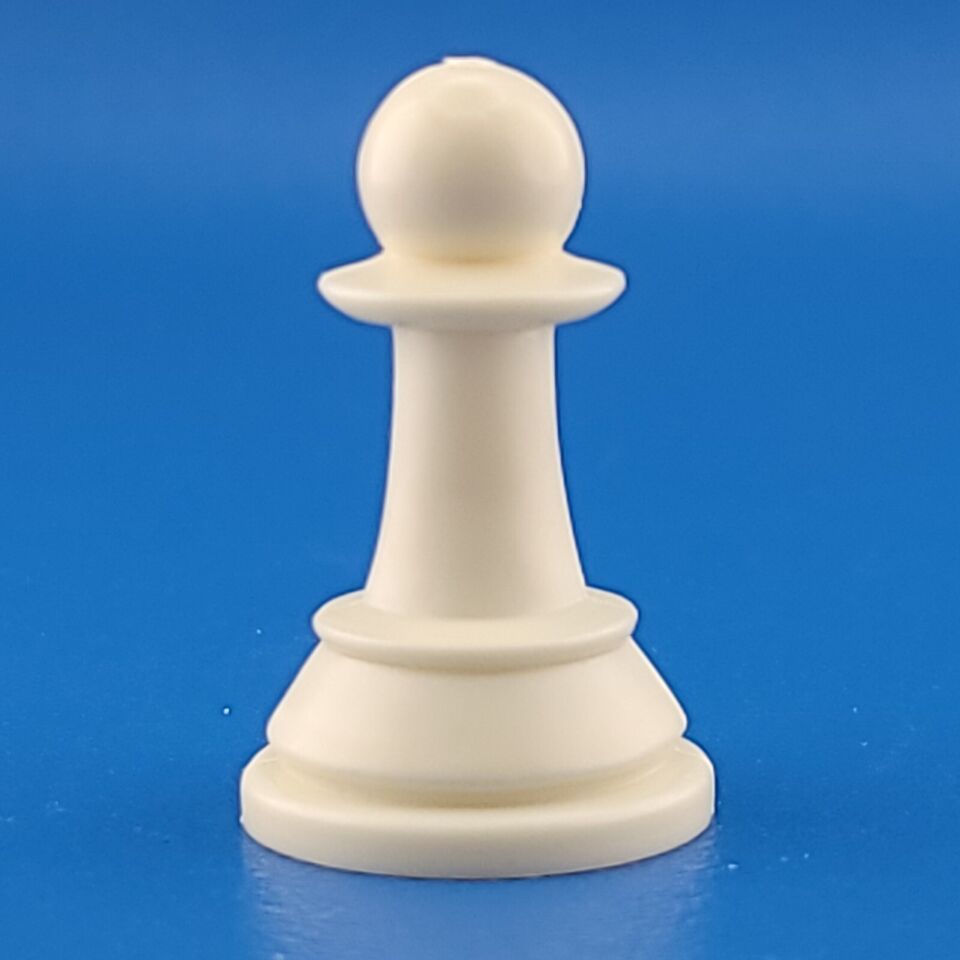 1981 Whitman Chess Pawn Ivory Hollow Plastic Replacement Game Piece 4833-22 - $2.51