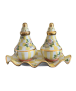Mackenzie Childs Lemon Curd Salt and Pepper Shakers with Tray  * - £175.18 GBP