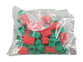 Monopoly Replacement Parts Pieces 32 Houses And 12 Hotels Full Set Plus Dice - £6.70 GBP