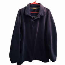 Vtg World Island Shirt Mens XXL Blue Long Sleeve Thermal Pullover Heavy ... - £33.77 GBP
