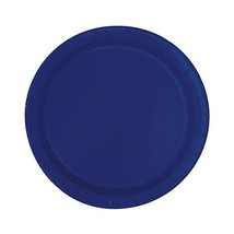 18cm Navy Blue Party Plates, Pack of 20  - $7.00