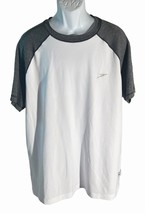 Speedo Men&#39;s Short Sleeve Pull-Over T-Shirt White Gray Xxl - £10.82 GBP