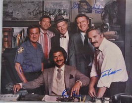 Barney Miller Cast Signed X5- H. Linden, M Gail, R. Glass, R. Carey 11&quot;x14&quot; W Coa - £471.19 GBP