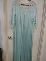Pinoir Set Vintage JC Penney Sea Green Nightgown Medium  - £19.60 GBP