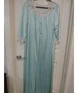 Pinoir Set Vintage JC Penney Sea Green Nightgown Medium  - $470.22 MXN