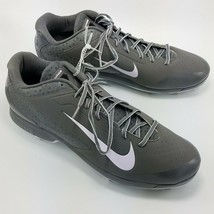 Nike Air Haurache Low Metal Baseball Spikes Mens Gray Size 16 Style 599233-015 - $19.95