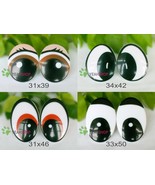 Plastic Comic Eyes / Safety Doll Eyes / Printed Eyes / Big Comic Eyes - ... - £5.64 GBP+