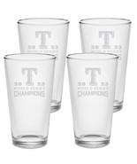 SET - Texas Rangers World Series Champions 2023 Pint Glasses Etched 16oz... - £33.34 GBP+