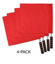 Soccer Referee Linesman Flags 4 Pack Red for Sports Track &amp; Field Football - $16.65