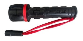 Sears Craftsman Tool Flashlight Flash Light Lite Rubber w/Strap - Nice! - $14.37