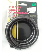 4 ft x 5/16 in Cable and Combination Lock   - £6.30 GBP