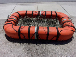 Offshore USCG commercial 25 man Life Raft, rigid fiberglass/foam 58&quot;x90&quot; - £1,946.23 GBP