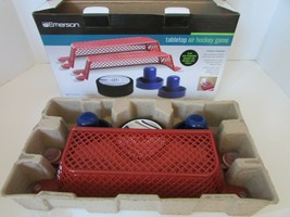 EMERSON TABLETOP AIR HOCKEY GAME BATTERY OPERATED PLAY ON ANY TABLE! NIB - $14.80