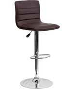 Flash Furniture&#39;S Counter-Height Swivel Stool In Brown Vinyl With An Adj... - £82.03 GBP