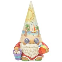 Enesco Time for a Shell-ebration Coastal Gnome with Sunset &amp; Beachball F... - $36.99
