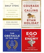 4 Books Set: Daily Stoic,Courage Is Calling,Obstacle Is The Way,Ego Is T... - $31.24 CAD