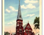 St Joseph Cathedral Manchester New Hampshire NH UNP LInen Postcard R27 - $2.92