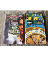 2 Philip Pullman Book Lot -The Golden Compass, The White Mercedes - £4.55 GBP