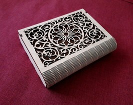 Original gift Openwork book Box, Wooden box for book, Wedding Gift prese... - £15.80 GBP