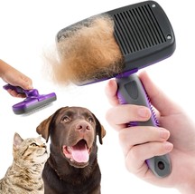 Dog Cat Brush Dog Brush for Shedding Cat Dog Grooming Self Cleaning Slicker Brus - £26.33 GBP