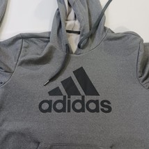 Adidas RN#88387 Men's Gray Drawstring Hoodie Pullover Sweatshirt Size Small image 3