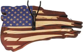 European Mount Skull Hanger, USA Flag Decor Hooker Pedestal, Deer Antler... - $42.74